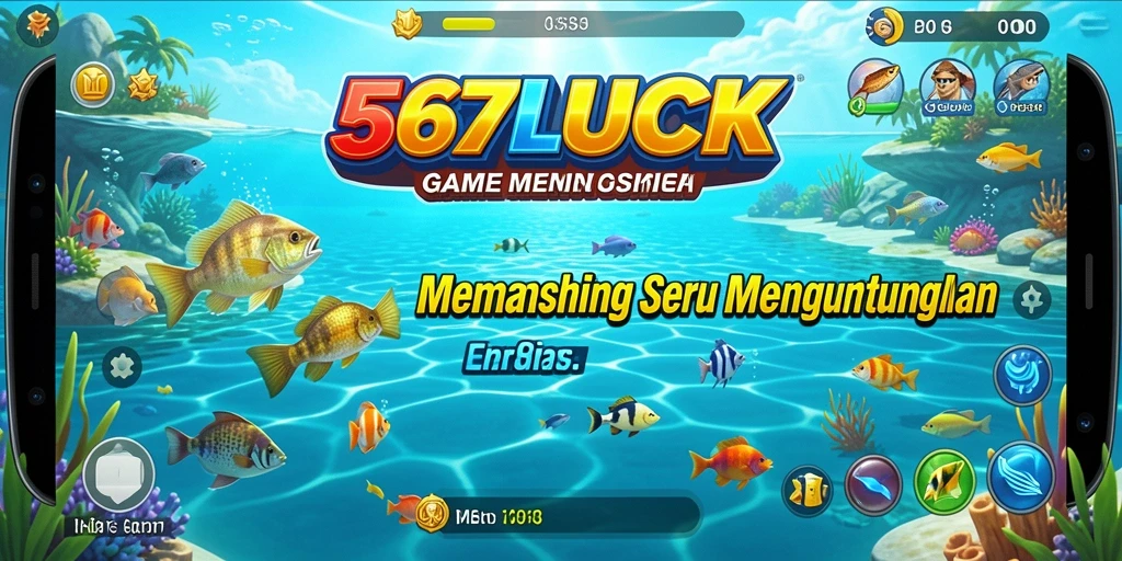 Screenshot gameplay <strong>567LUCK</strong> menampilkan momen memancing yang mendebarkan.