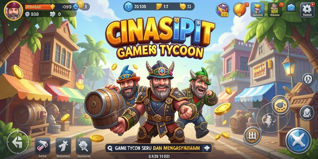 Gameplay mengasyikkan dari game Tycoon CINASIPIT.