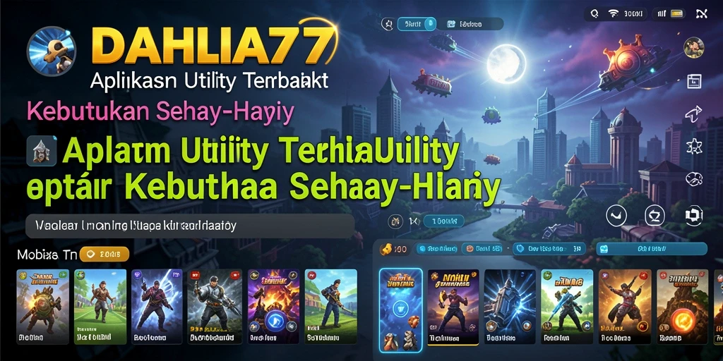 Tampilan utama aplikasi DAHLIA77 yang menampilkan berbagai fitur Utility.
