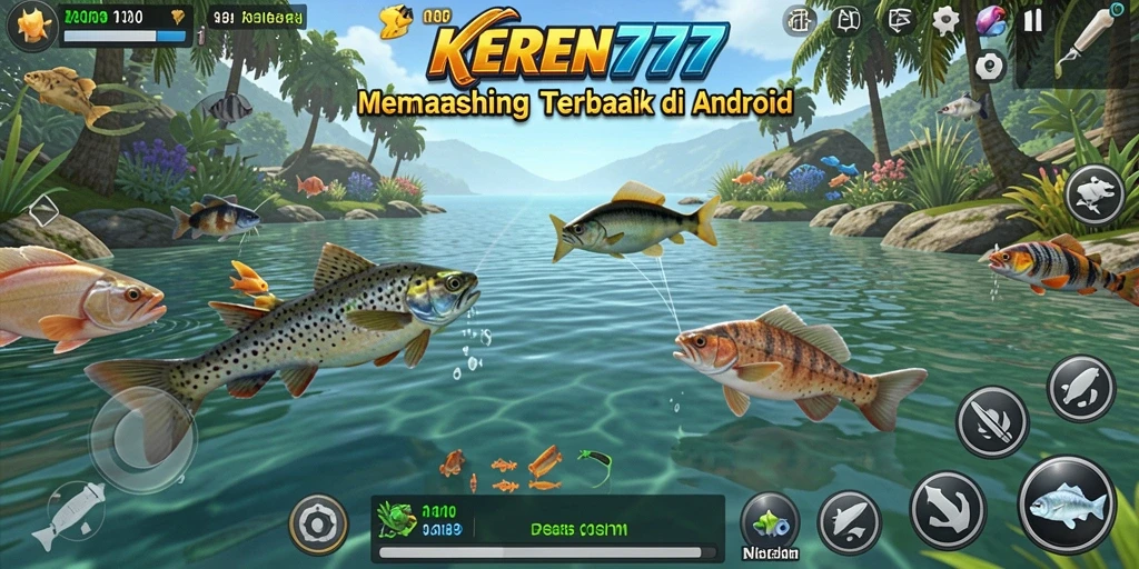 Tangkapan ikan yang beragam dan pemandangan indah dalam KEREN777.