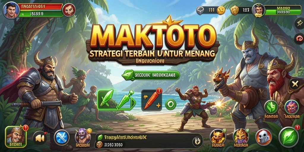 Tampilan gameplay MAKTOTO yang menegangkan dan penuh strategi.
