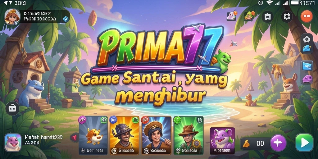 Tampilan gameplay seru dengan berbagai mini game menyenangkan.