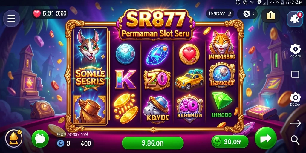 Screenshot gameplay SR877 menampilkan keseruan permainan Slot yang menarik.