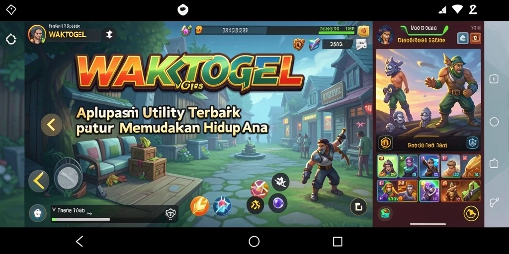 Tampilan antarmuka WAKTOGEL yang modern dan fungsional.